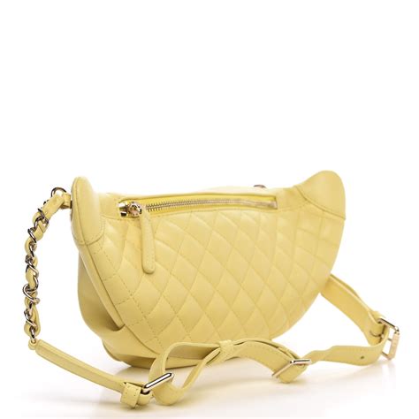 yellow chanel bags|chanel yellow belt bag.